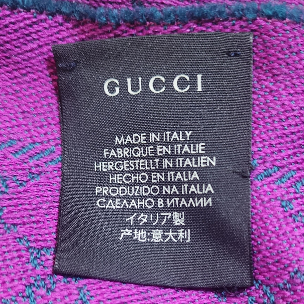 EUC Gucci Reversible Winter Shawl - Picture 3 of 4
